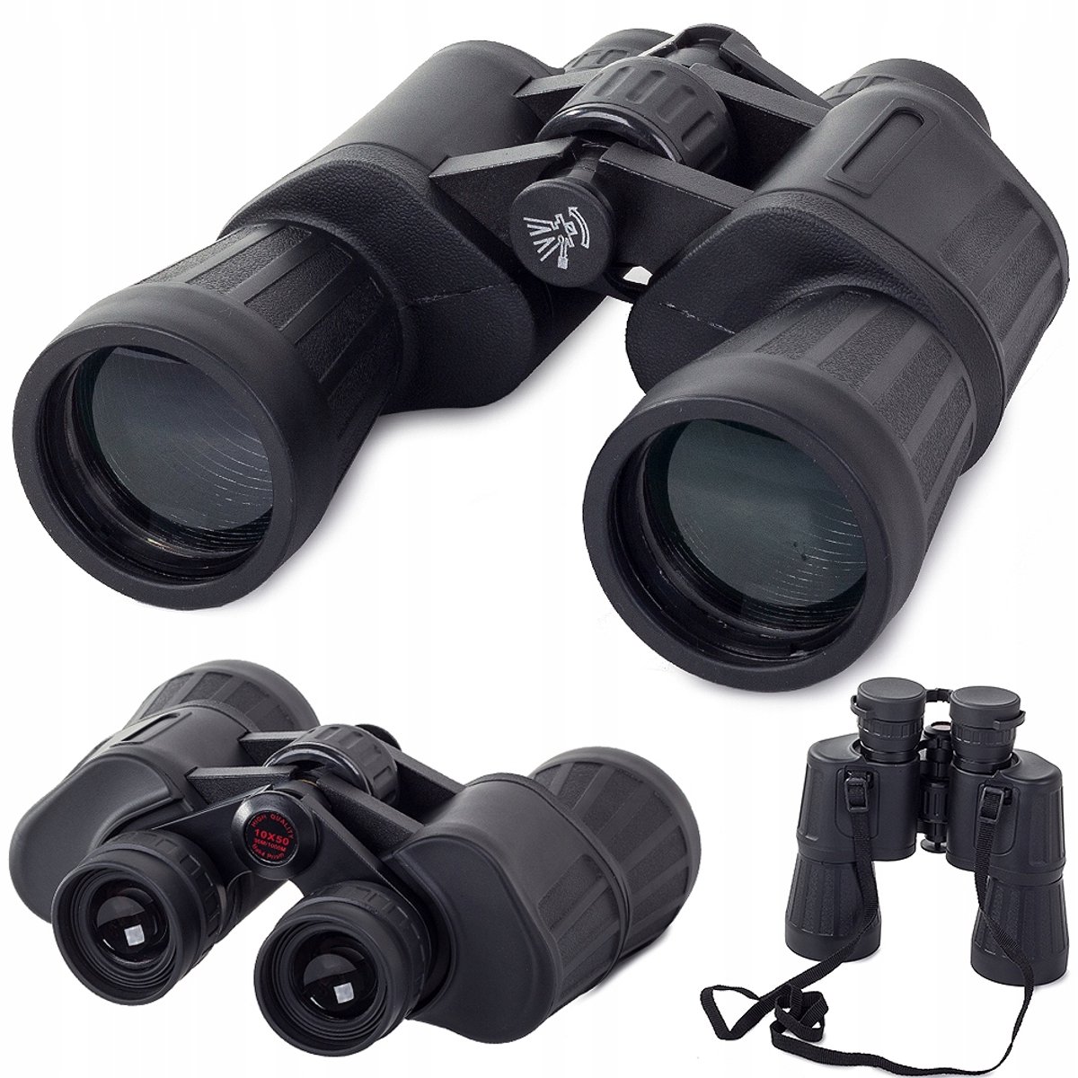 Lornetka Verk - Militair Jacht Lornet - 10x50 - Antislip Coating - Statiefadapter