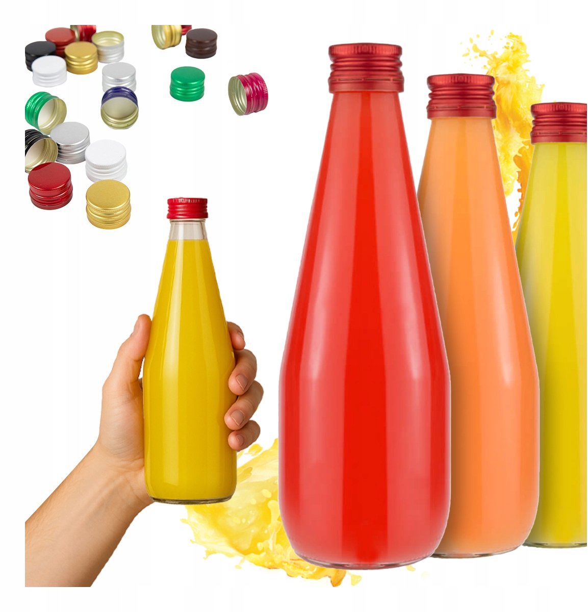 Bimberek KROPLA - Glazen Fles - 700ml - Aluminium Dop - Water & Sappen