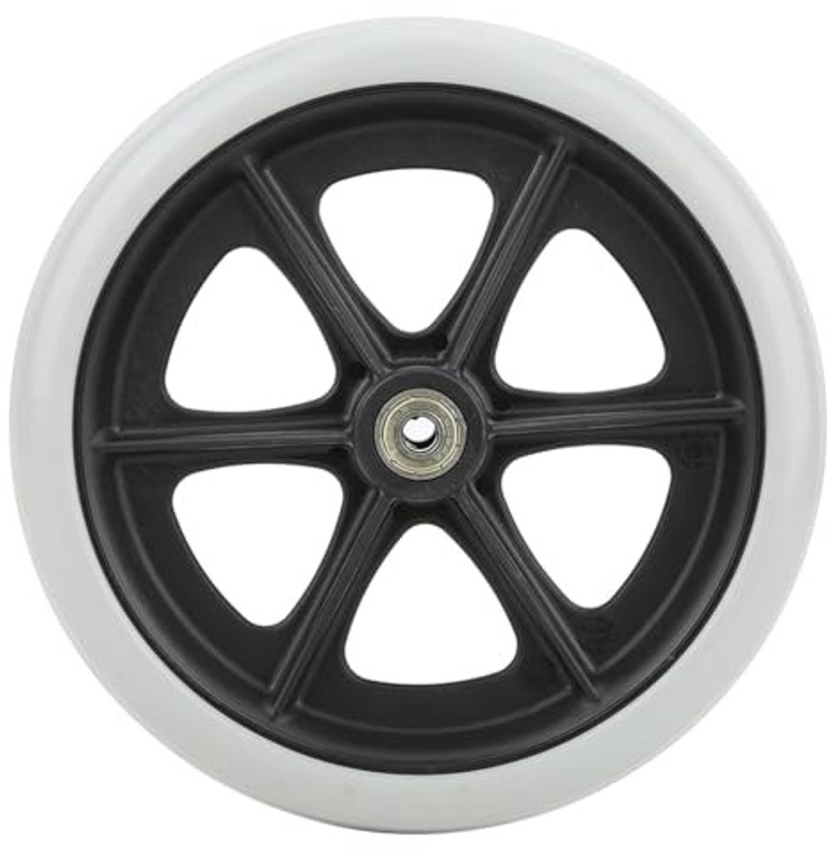 Vt products - Rolstoelvoorwielen - Antislip rubberen wielen - 8 inch - Ideaal voor zorgvoertuigen - Eenvoudig te installeren - Geschikt voor gehandica