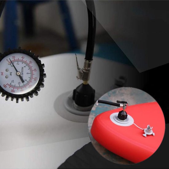 Air Valve Adapter voor Boot - Pomp Valve Adapter - Luchtpomp Converter voor Opblaasbare Boot - Zwart van Merkloos — afbeelding 2