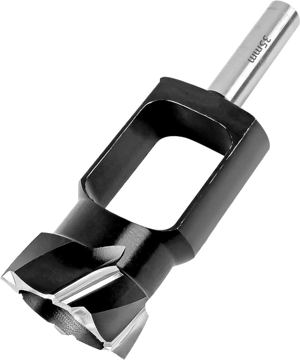 Tenon Drill Bi - Plug Cutter - Wood Plug Hole Cutter - Taper Sealing Plug Cutter 13mm Shank voor Meubelmakerij (35mm)