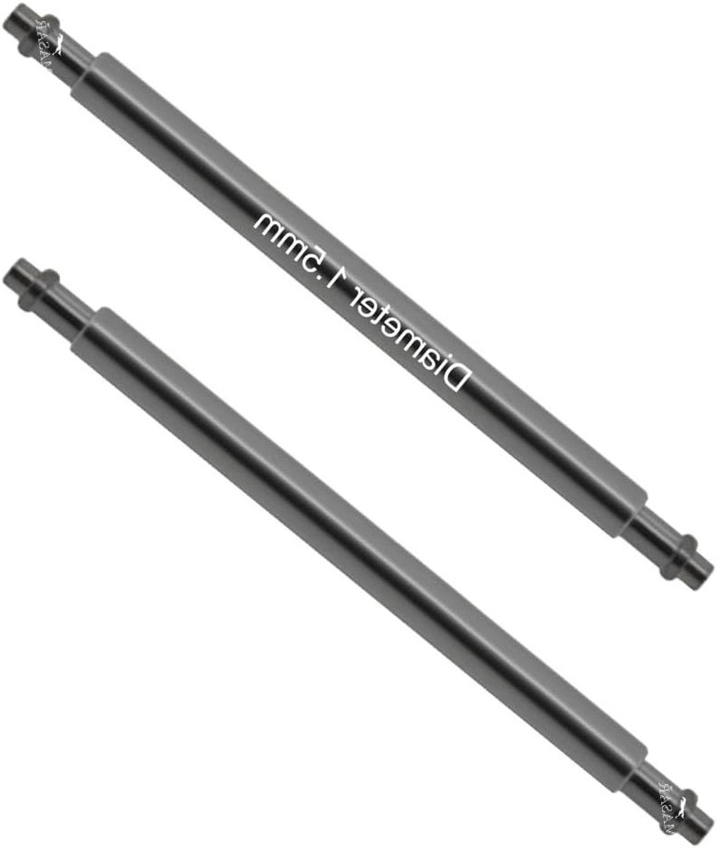 Pumps Horlogebandjes - Spring Bars - Horloges Repareren - Roestvrij Staal 316L - 1.5-1.6 mm - Zilver