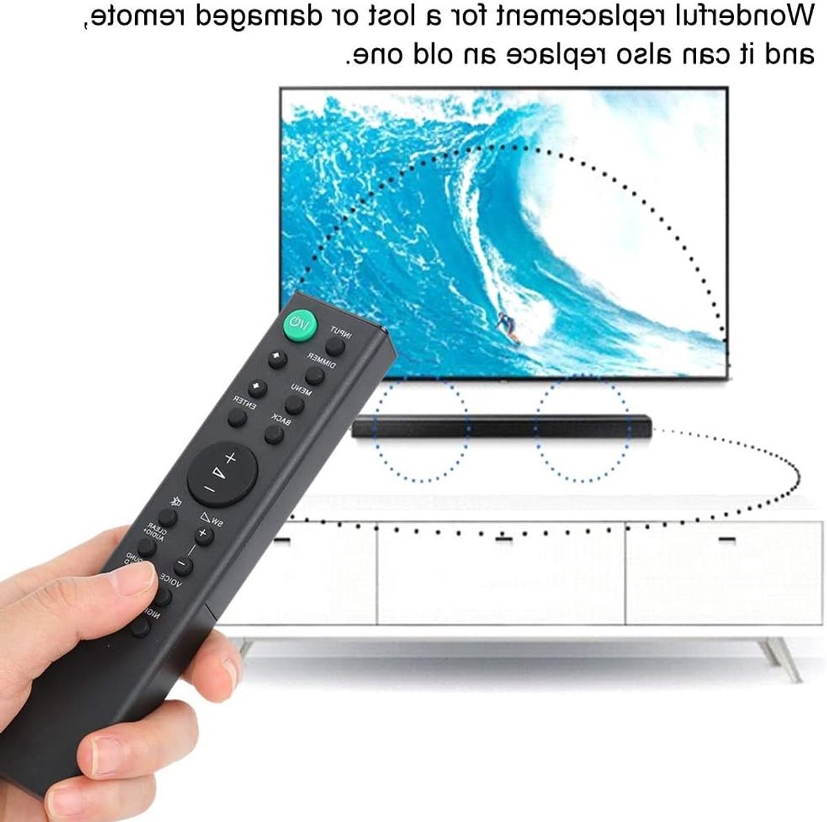 Vervangende afstandsbediening voor Soundbar systemen, geschikt voor HT-CT380, HT-CT780 en SA-CT380, met gebruiksvriendelijke functies en lange batterijduur