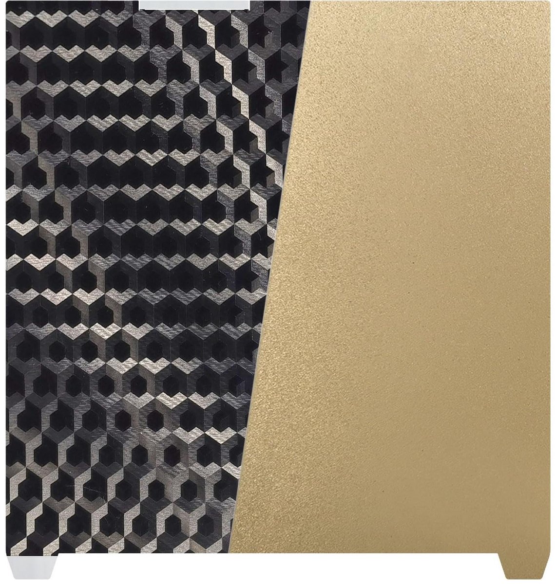 Bouwplaat 3D-printer - Printbed PEI plaat - 3D printen - Dubbelzijdig PEH+PEI - 370 x 370 mm - Zilver