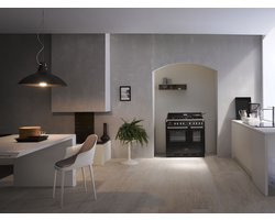 BORETTI CFBG902ZW3 Gasfornuis 90cm, 5 branders incl. Dual Fuel, Dubbele oven 70+45L, ZW