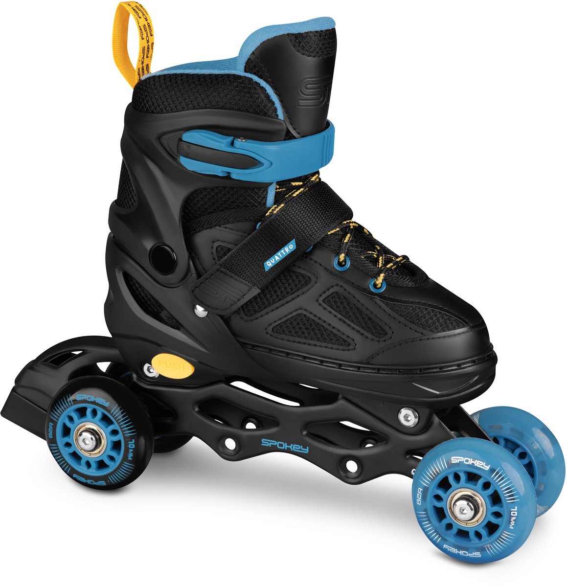 Spokey QUATTRO 4in1 skates Donker 34-37 Zwart
