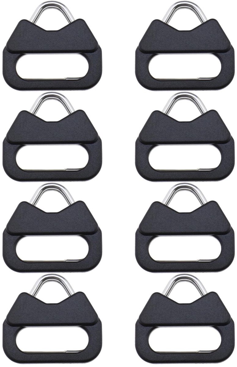 Livia home - Camera Lug Ring - Driehoekige Split Ring Adapter - Geschikt voor Schouderbanden - 4 Paar met Plastic Cap - Voor Leica Panasonic Fuji
