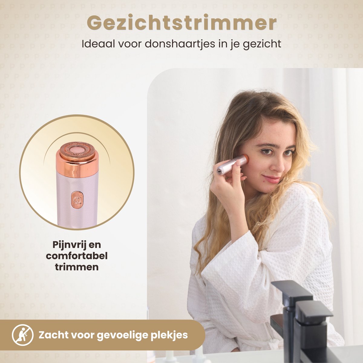 Parvale® 3 in 1 Epilator SilkPro - Epileerapparaat Dames - Epilator - Gezichtsepilator Vrouw - Gezichtsontharing Dames - Epilator Gezicht - Epilator Dames - Gezichtsepilator dames thumbnail 4