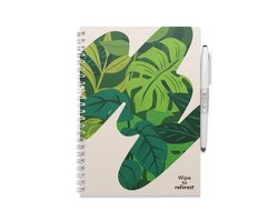 MOYU Uitwisbaar Notitieboek A5 - Sandy Jungle - Premium Cover - Multifunctionele pagina’s - Inclusief uitwisbare pen, penhouder en wisdoekje