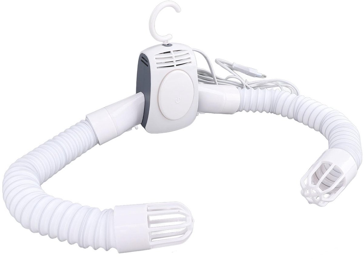 Livia home - Draagbare Droger voor Kleding - Sneldrogend Wasdrogerrek - Ruimtebesparend en Compact - Wit - Elektrische Kledingdrooghanger - Ideaal voo