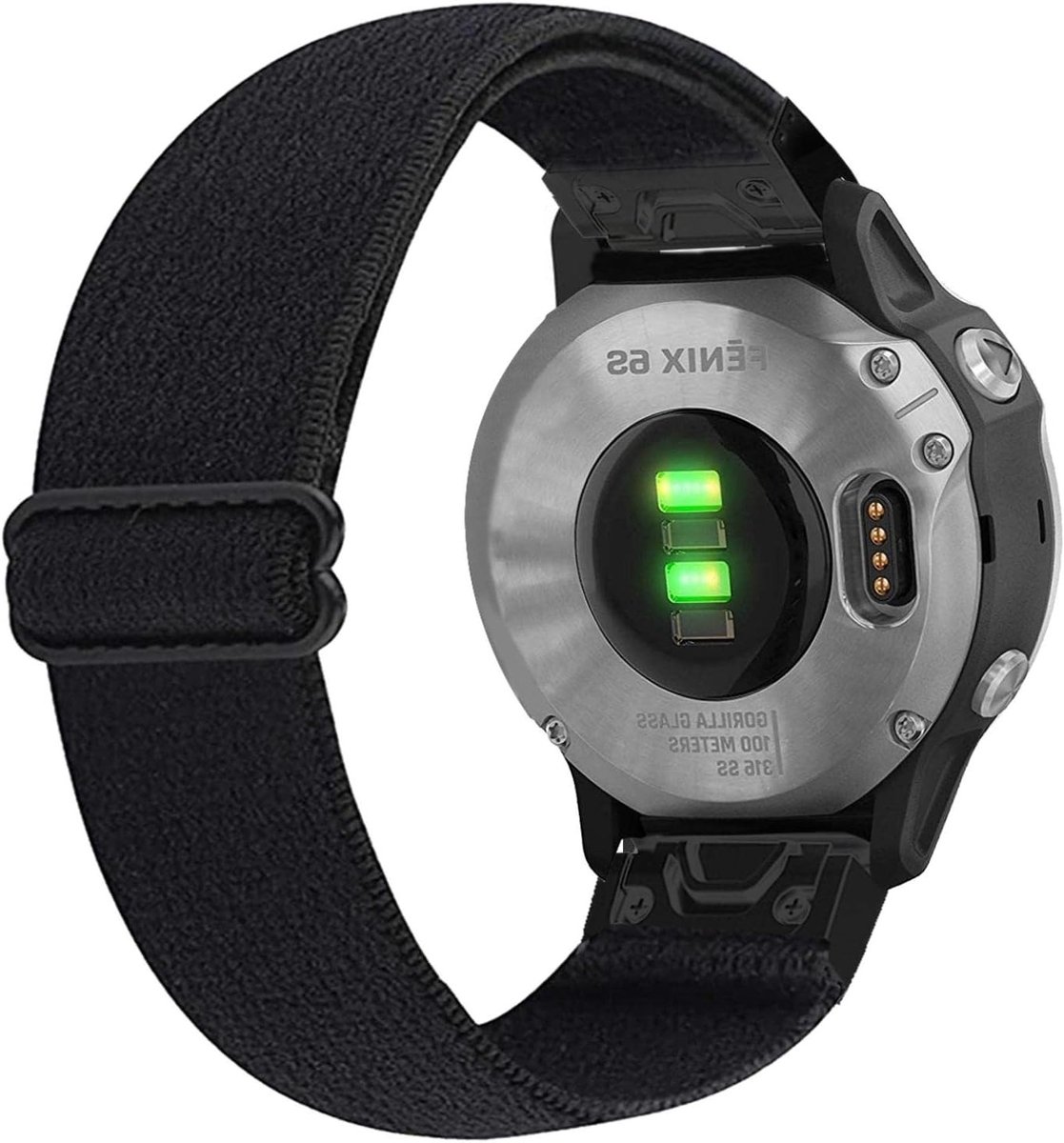 Nylon Horlogeband 20mm voor Garmin Fenix 7S, 6S en Descent Mk2S, Comfortabele en Duurzame Elastische Band voor Sport en Dagelijks Gebruik
