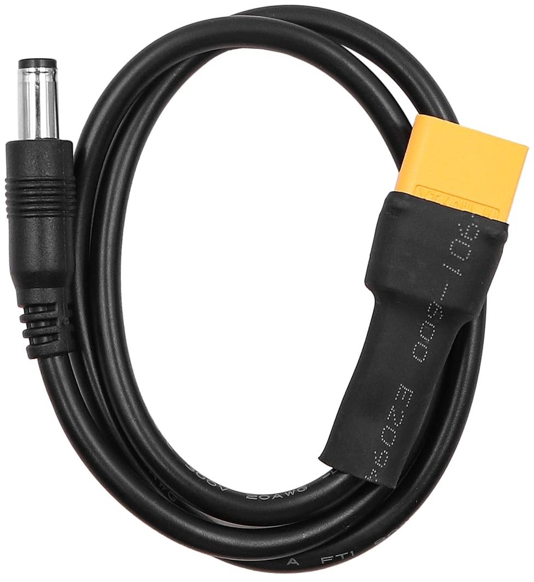 Jhubersproducts - XT60 Adapter Kabel - Oplaadkabel voor Drone - 2 Stuks - Mannelijke Bullet Connector - Voeding voor Monitor en Speelgoed - 5.5mm X 2.