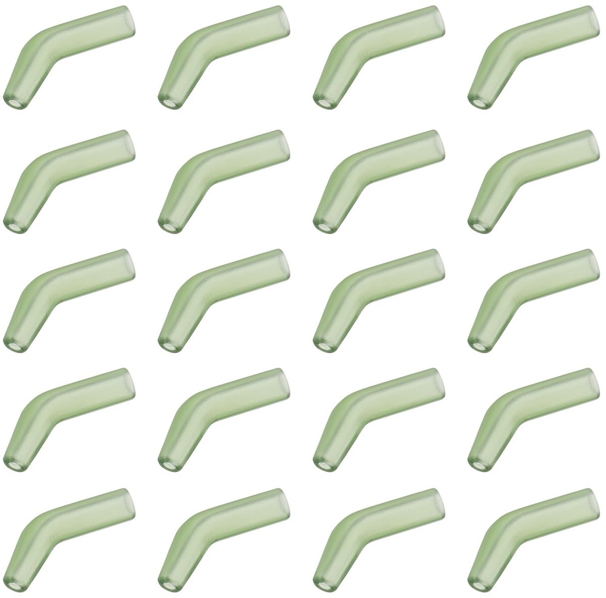 Vlemico - Vis Haak Kicker Set - 50 Stuks - Duurzaam TPR - Donkergroen - Voor Zoetwater en Zoutwater - Perfect voor Vissers - Vissen