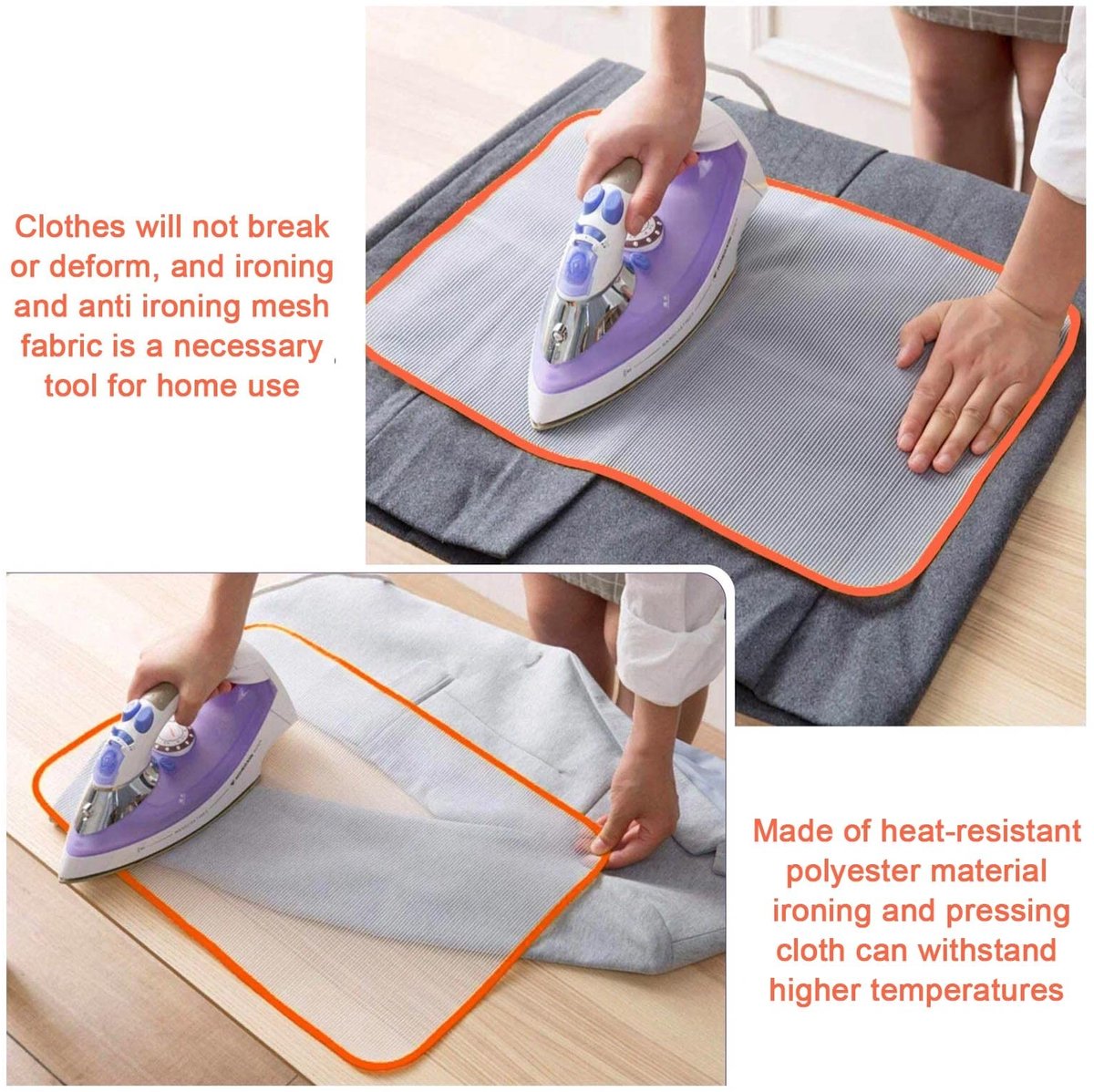 Zeynomax - Beschermdoeken voor Strijken - Hittebestendige Strijkmat 60x40cm - Set van 4 Stuks - Perfect voor veilig strijken - Kleurvast en eenvoudi..