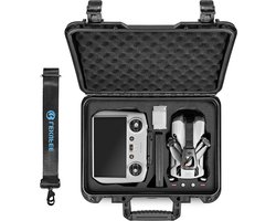 Duurzame waterdichte hardcase voor DJI Mini 5 Pro drone, RC afstandsbediening en accessoires met ruimte voor 3 batterijen