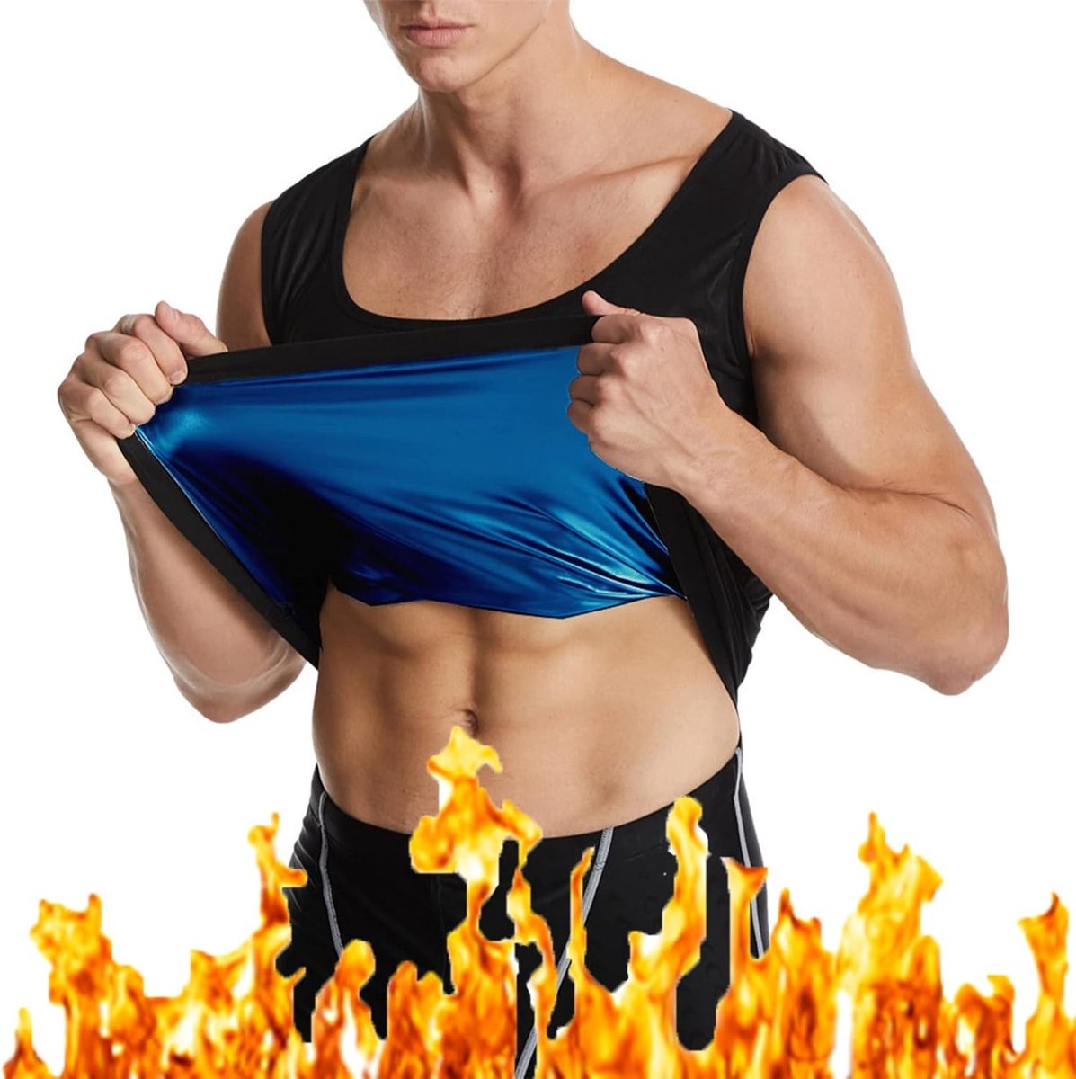 Slimming Sauna Sweat Vest voor Mannen - Verhoog je Gewichtsverlies met deze Zweetvest voor Fitness en Training - Ideaal voor Thuis en Sportschool