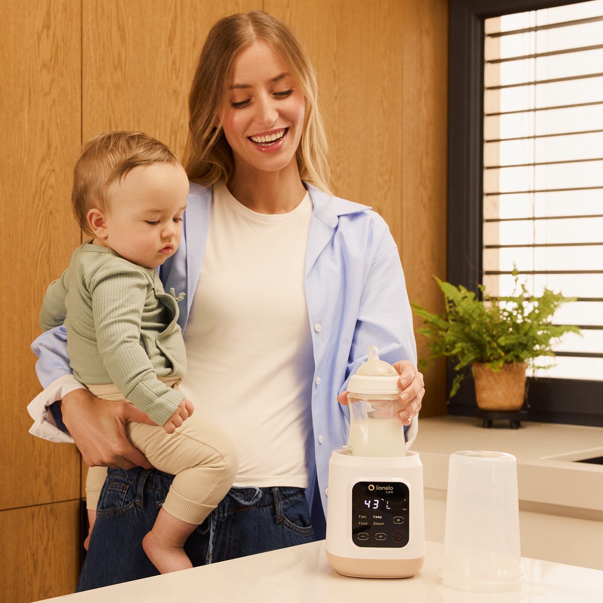 Lionelo ThermUP 3.0 – Baby Flessenwarmer 6in1: Sterilisator, Flesverwarmer, Snel Opwarmen & Ontdooien, Warmhouden 24u, Vloeistoffen en Eten - Flessen - 35-100°C - 400W - BPA-FREE — cadeau in Cadeau-ideeën - foto 5