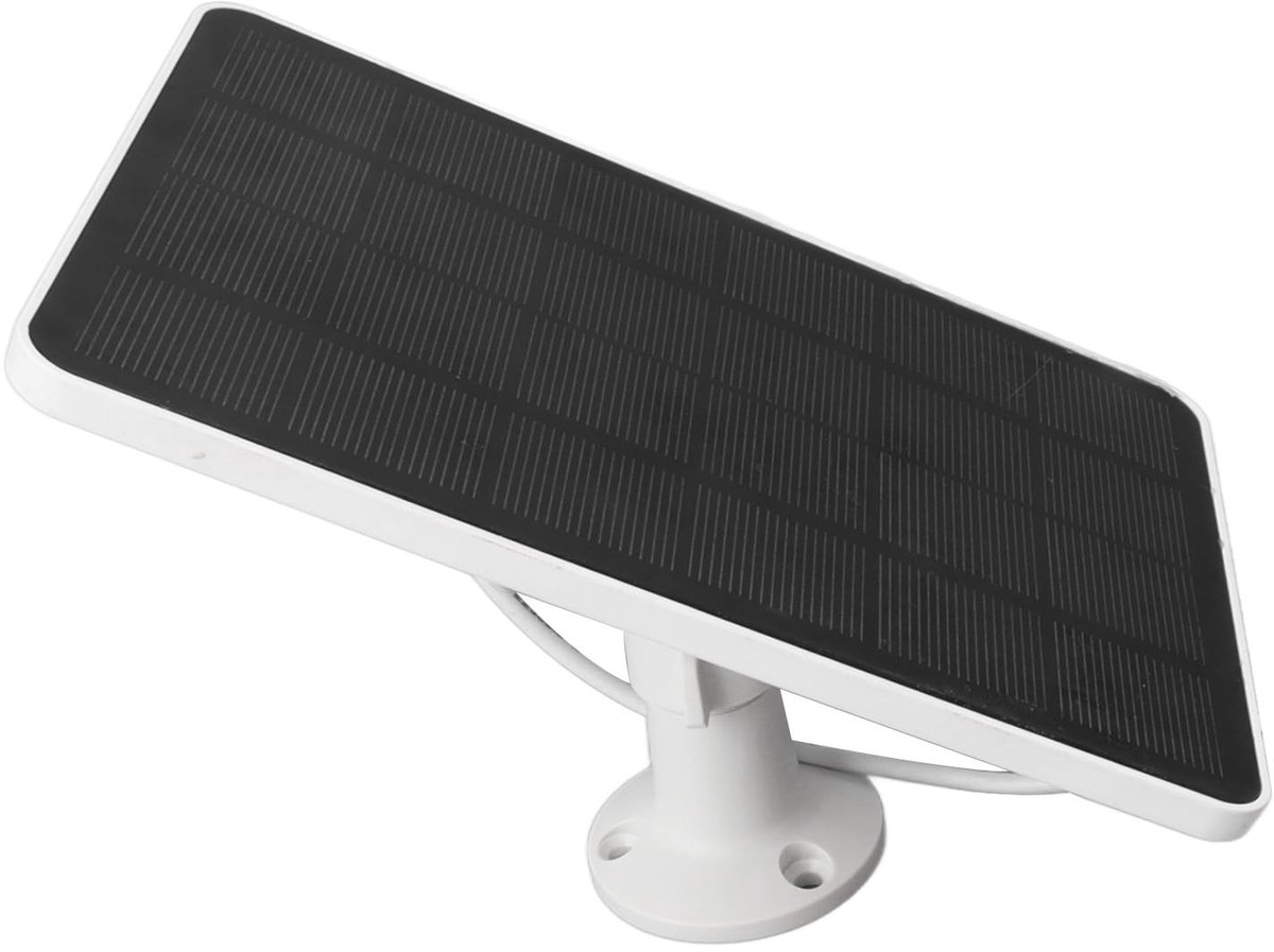 Dailygoods - 4W Zonnepaneel - Waterdicht ontwerp - Voor buitencamera's - Ideaal voor beveiliging - 5V USB aansluiting - Geschikt voor Ring en Blink ca