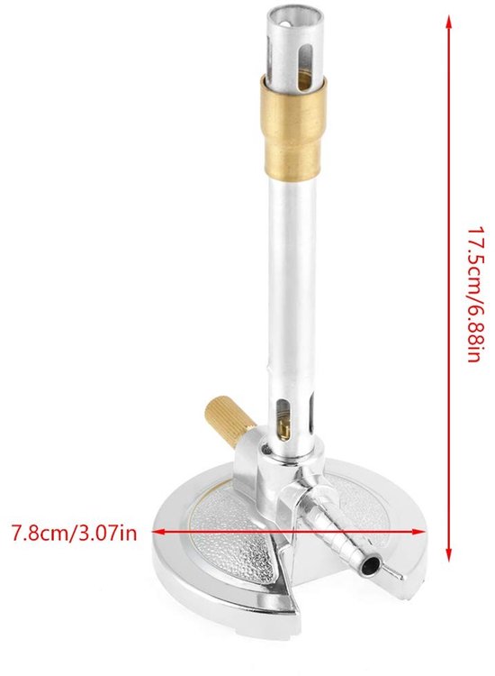 Dailygoods - Luce a gas voor Bunsenbrander - Propaan - Laboratoriumverwarming - Efficiënt - Verhit snel - Geschikt voor laboratoria - Ideaal voor expe — afbeelding 2