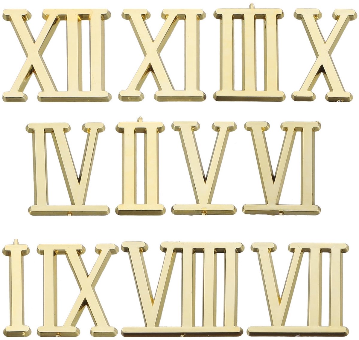 Dailygoods - Romeinse cijfers - DIY horloge accessoires - Eenvoudig te gebruiken - Klok versiering - Geschikt voor handwerk - Perfect voor reparatie