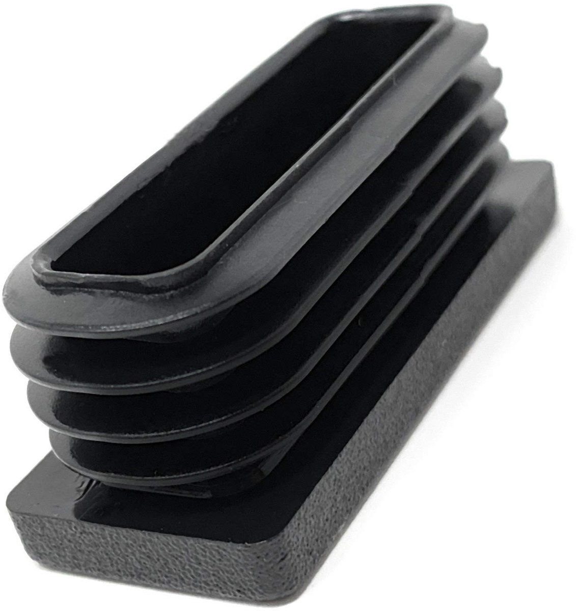 Dailygoods - Tapones de tubo cuadrados - 10 stuks - Hoogwaardige kwaliteit - 50 x 20 mm - Voor vierkante buizen - Robuust en eenvoudig te installeren
