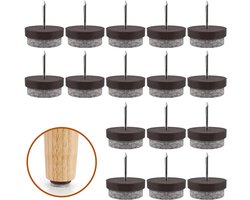 Felt Pads voor Meubels - 80 Stuks Vilt Beschermers voor Tafelpoten en Stoelen - 22 mm Antislip Kappen voor Bescherming van Vloeren