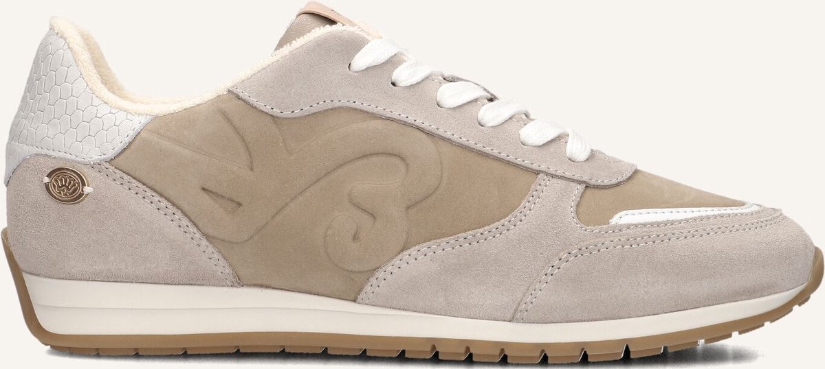 Fred De La Bretoniere Vlora Sign Sneaker Nubuck Beige - Maat 41