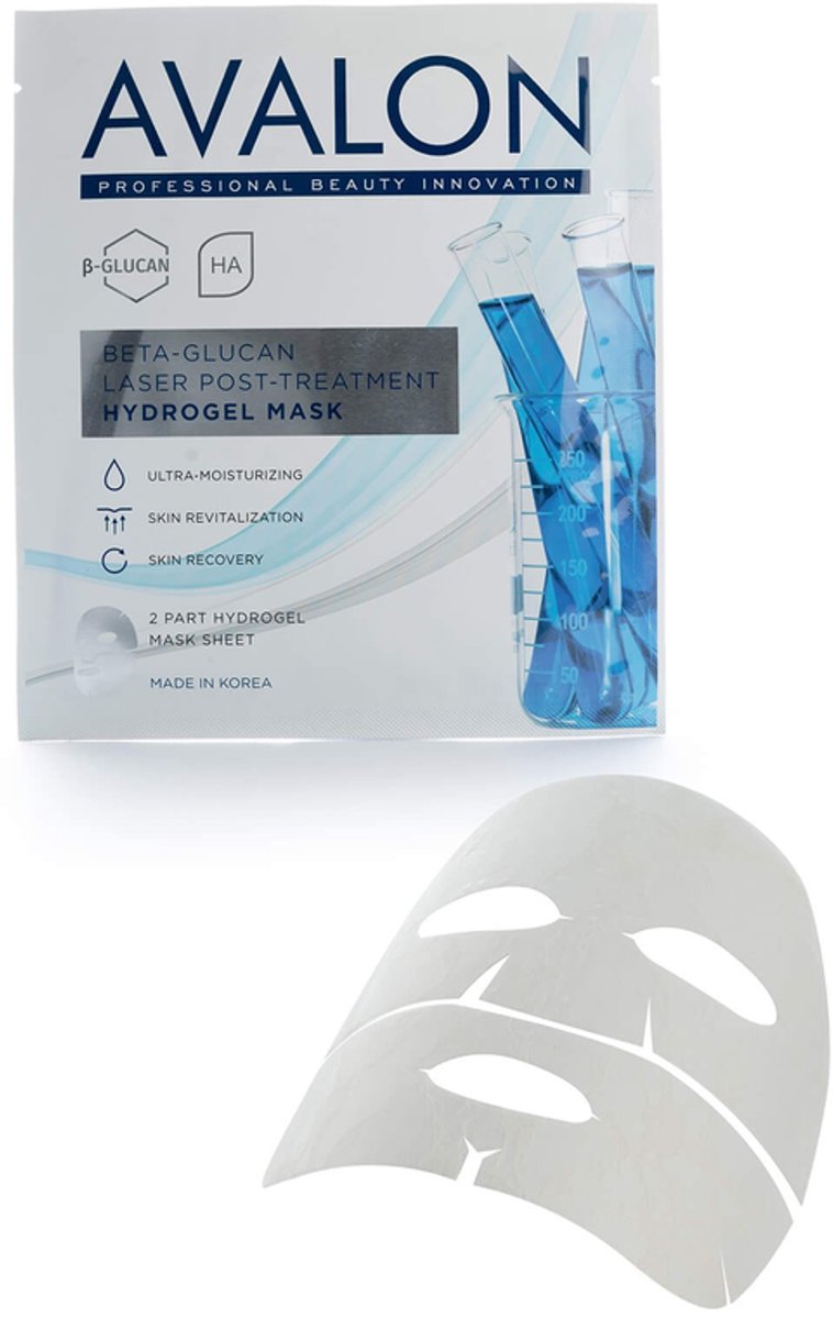 Koru Pharma Avalon, IPL/SHR laser hydrogel masker voor nabehandeling 1 stuk