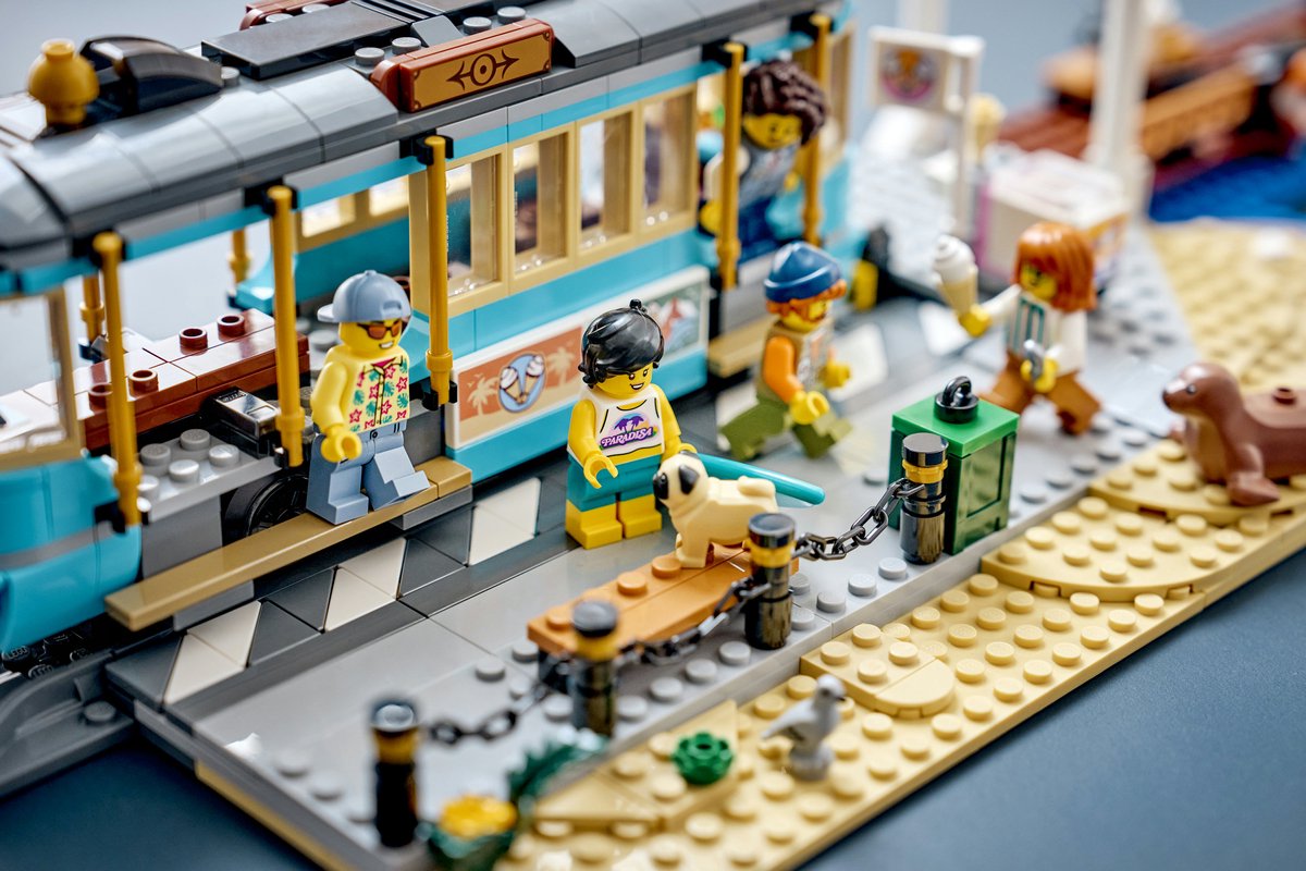 LEGO City Klassieke Strandtram Tram Speelgoed voor Kinderen Vanaf 7 Jaar - 60506 — afbeelding 11
