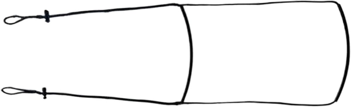 Klimhulp met Treden - Klimladder Touwladder - Buitenavontuur Ondersteuning - Verstelbare Kettingbanden - 1.5 Meter - Zwart