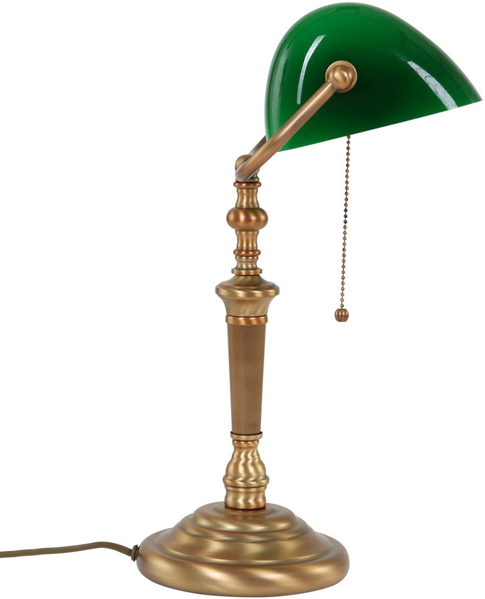 Lightning - klassieke tafellamp 1-l. Glas - brons