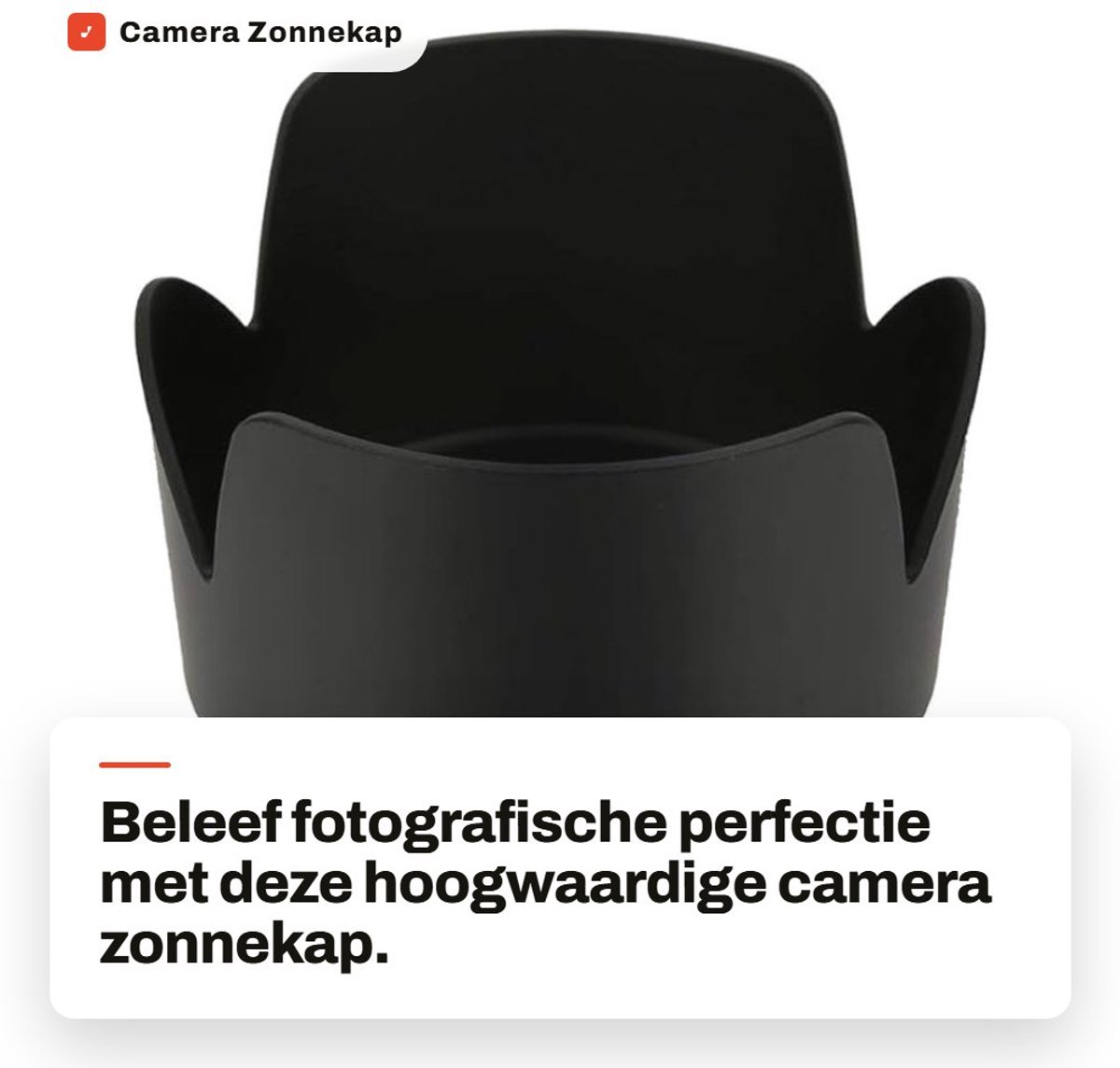 Dailygoods- Zonnekap Zwart Kunststof - Geschikt voor EF 70-200mm f/2.8 - Duurzaam - Lichtgewicht - Eenvoudig te installeren - Effectieve bescherming tegen schittering - Lenshood