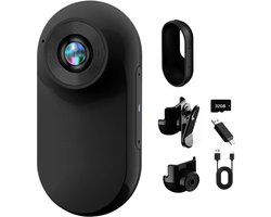 360° Action Camera, Mini Action Cam 1080p and 32GB Memory Card, Helmet Camera, Magnetic Pocket Thumb Camera, Action K Camera, Motorcycle Bodycam, Mini K Camera, Outdoor Sports Camera with Screen