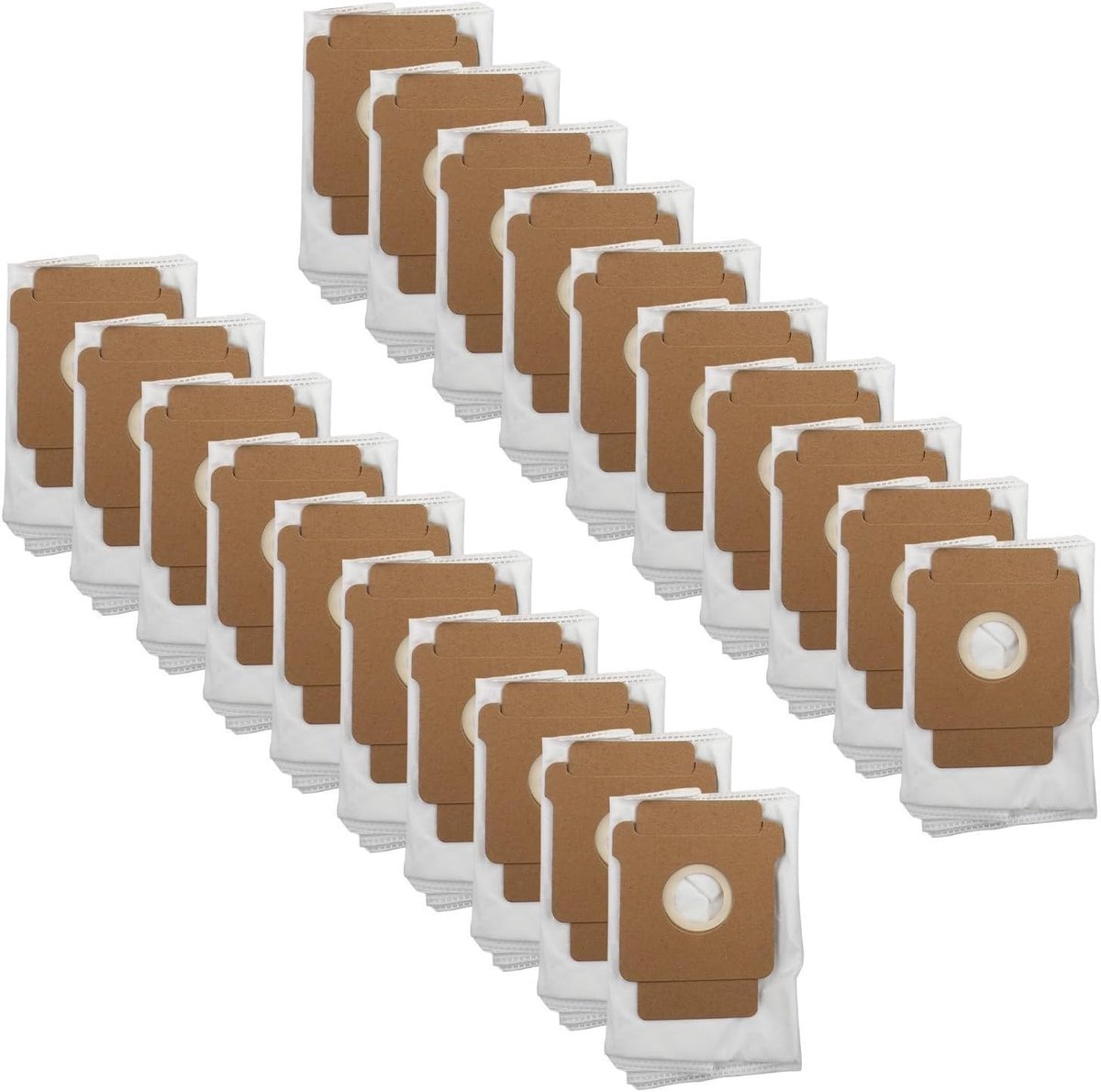 Stofzuigerzakken - Reservezakken - Automatisch legen - Scheurbestendig materiaal - 20 stuks - Wit