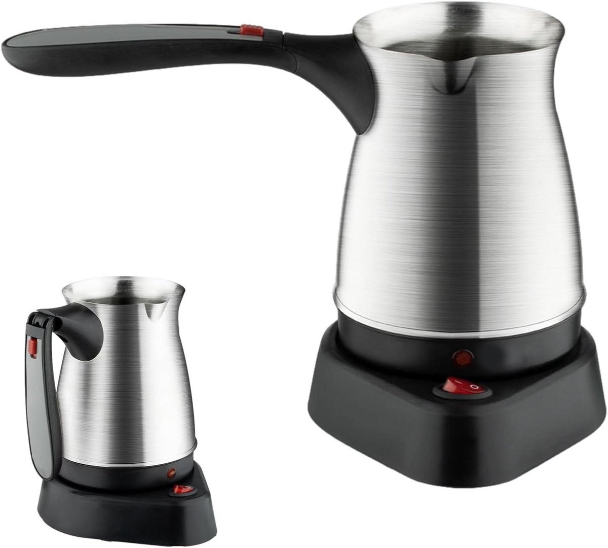 Elektrische Waterkoker - Snel Warm Water - Koffie Thee Zetten - Inklapbare Handgreep - 500 ml - Zilver