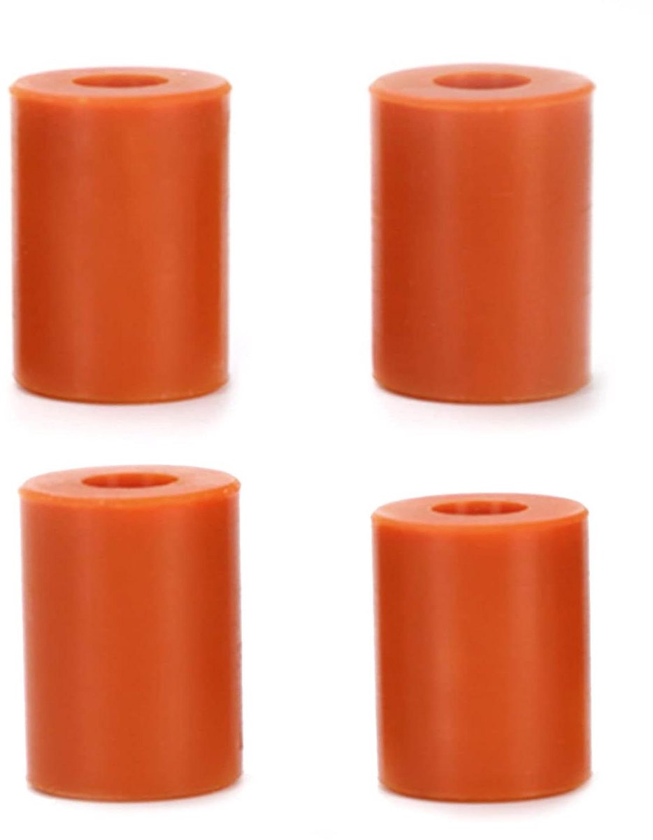 Siliconen Dempers - Printer Buffers - 3D Printer Stabiliseren - Hoge Temperatuur Bestendig - 1x 16mm 3x 18mm - Zwart