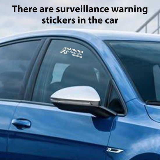 Beveiligingsstickers Auto - Waarschuwingsstickers Voertuig - Diefstal Afschrikken - Visuele Afschrikking - CAMERA - Meerkleurig — afbeelding 4