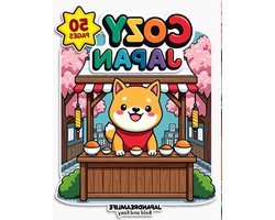 Cozy Japan: Shiba Inu’s Osaka Adventure: A Bold and Easy Coloring Book for Adults and Kids | 50 Simple & Thick Line Illustrations of Cute Chubby Shiba Inus and Osaka Landmarks