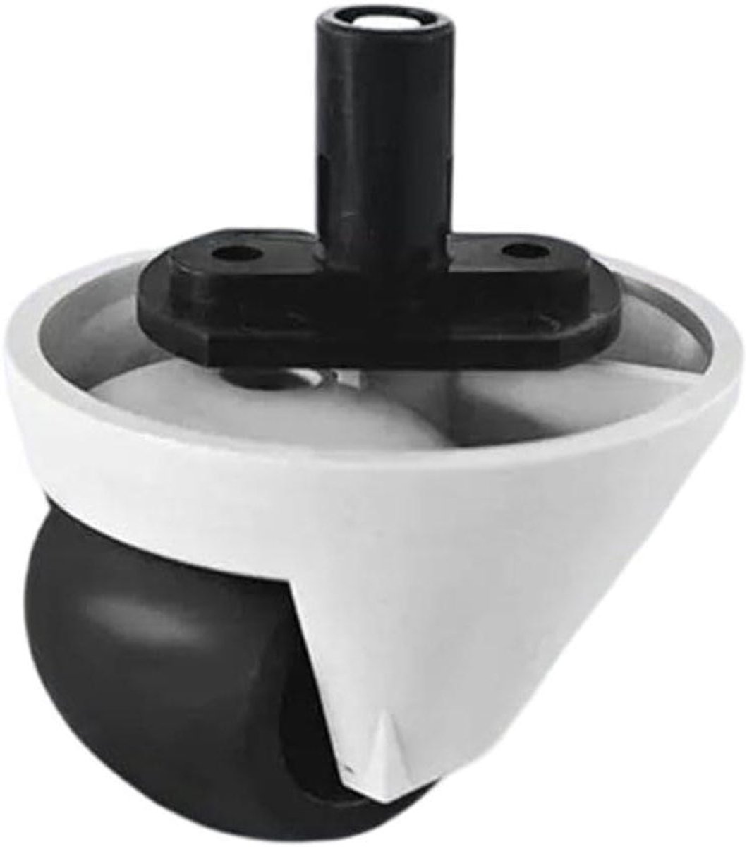 Reservewiel Robotstofzuiger - Voorwiel Zwenkwiel - Stofzuigen Optimaliseren - Eenvoudige Installatie - 15 x 10 x 5 cm - Zwart
