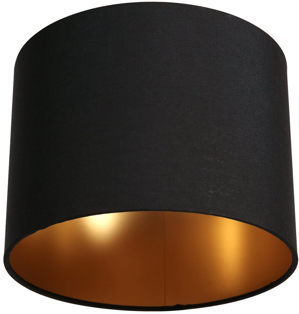 Zwart linnen lampenkap K26762S Ø20cm met E27 support - Modern textiel - Steinhauer Kappen