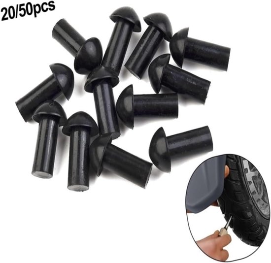 Bandenreparatieset - Paddenstoel gereedschap - Lekken dichten - Compact en draagbaar - 50 stuks - Niet gespecificeerd — afbeelding 2