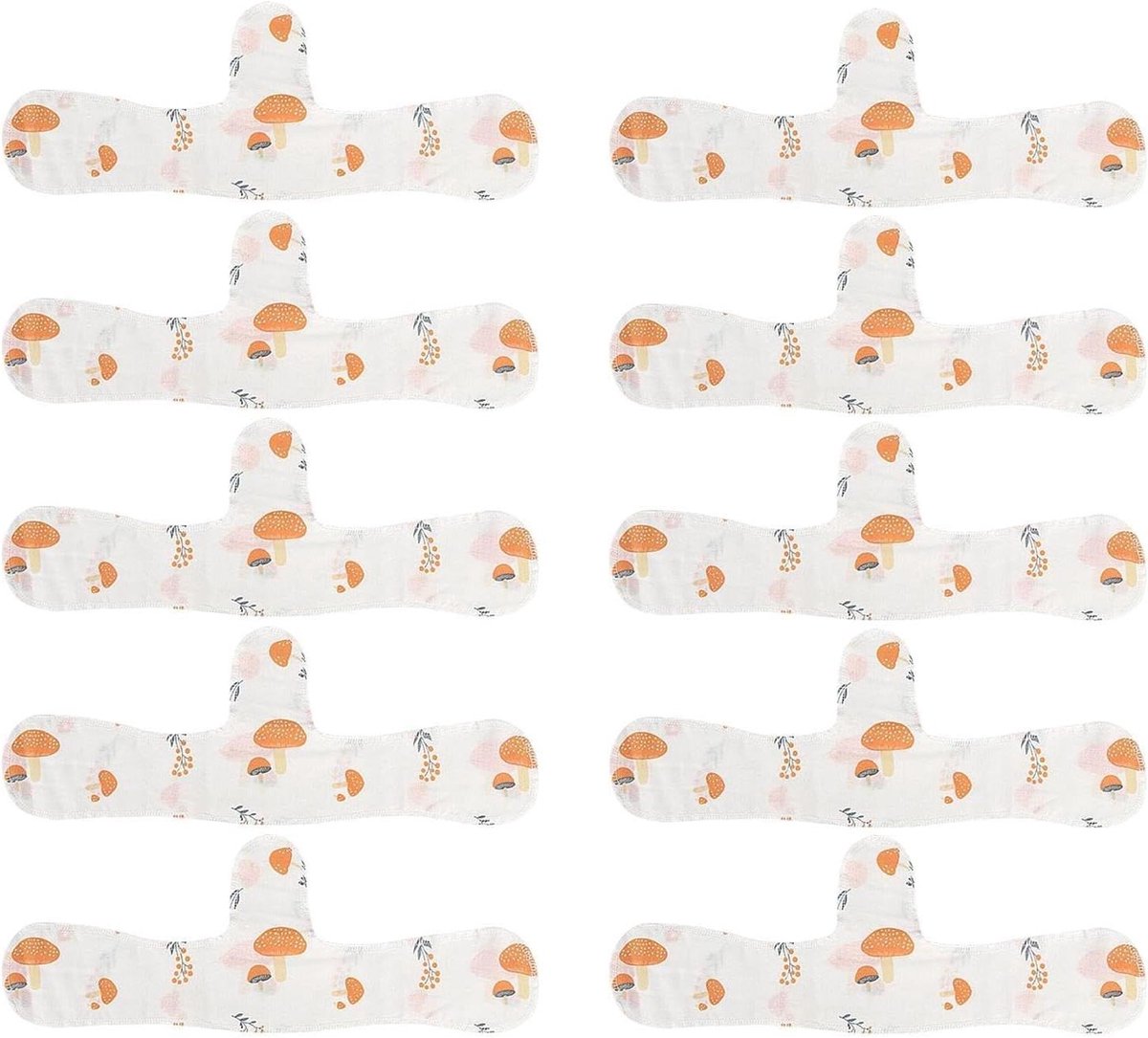 Zweetpads Onder BH - Beschermingsinzetstukken Absorberend - Comfort Verhogend - Snel Absorberend - Tien Stuks - Wit