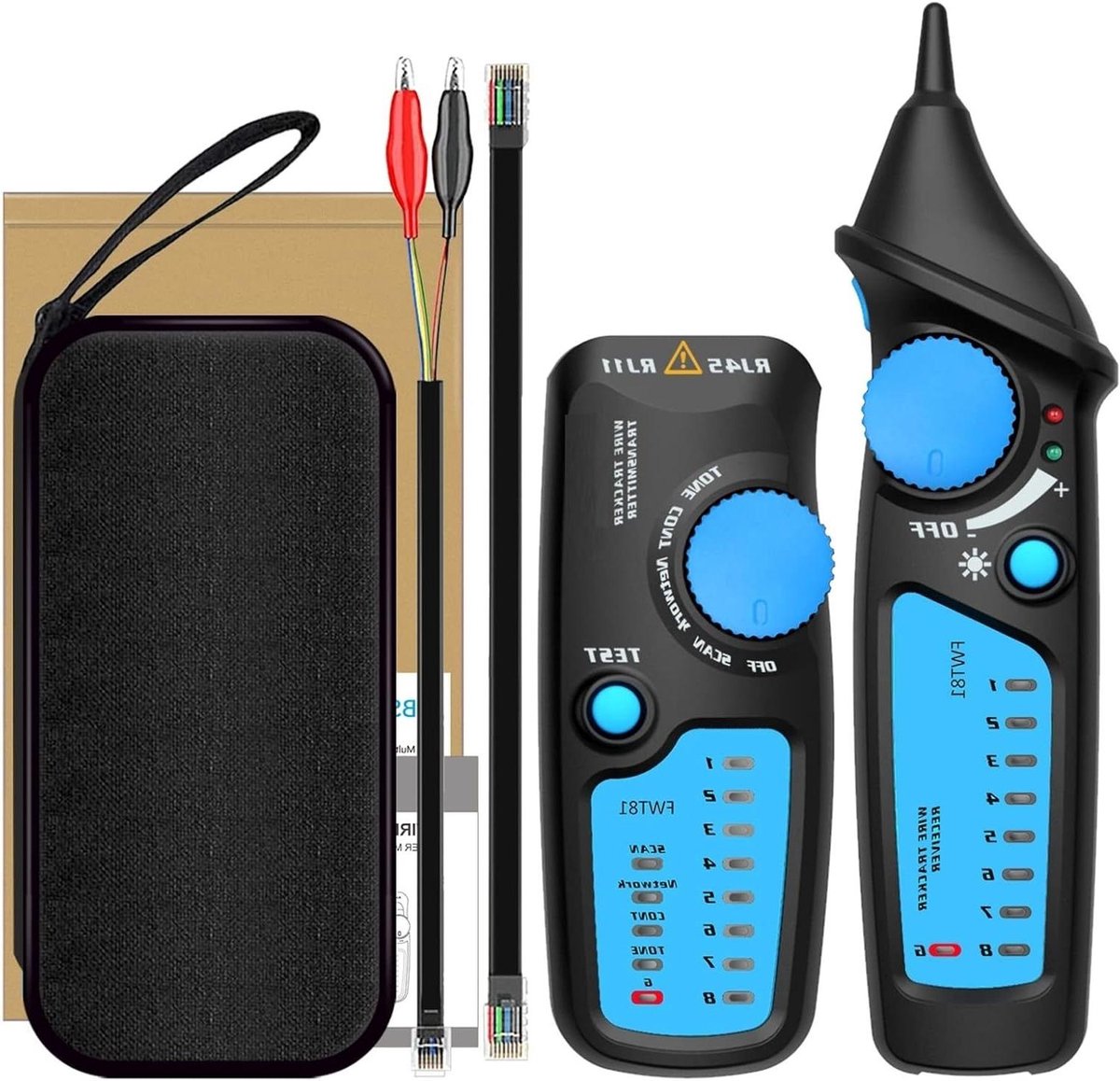 Netwerkkabeltester - Draad Tracker - Kabel Fouten Lokaliseren - Nauwkeurige Test - 1500 Gram - FWT81