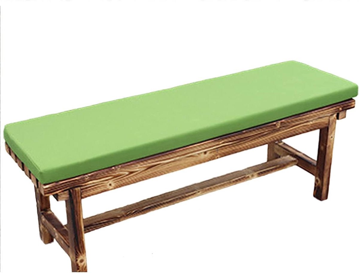 Tuinbankkussen - Bankmat Terras - Buiten Zitten - Waterbestendig Materiaal - 220 x 50 cm - Groen