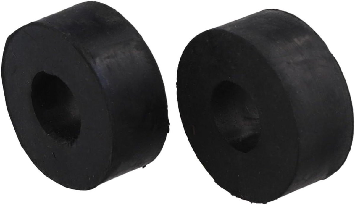 Gewichtsstapel afstandhouders - Rubber sleeves - Fitness machine - Schokabsorberend ontwerp - 2 stuks 20 mm - Zwart