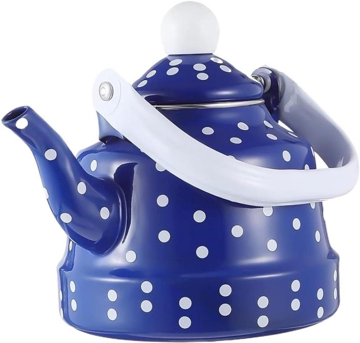 Waterkoker Met Fluitje - Theepot Kookpan - Water Koken - Geschikt Voor Alle Vuren - 1.1 Liter - Blauw