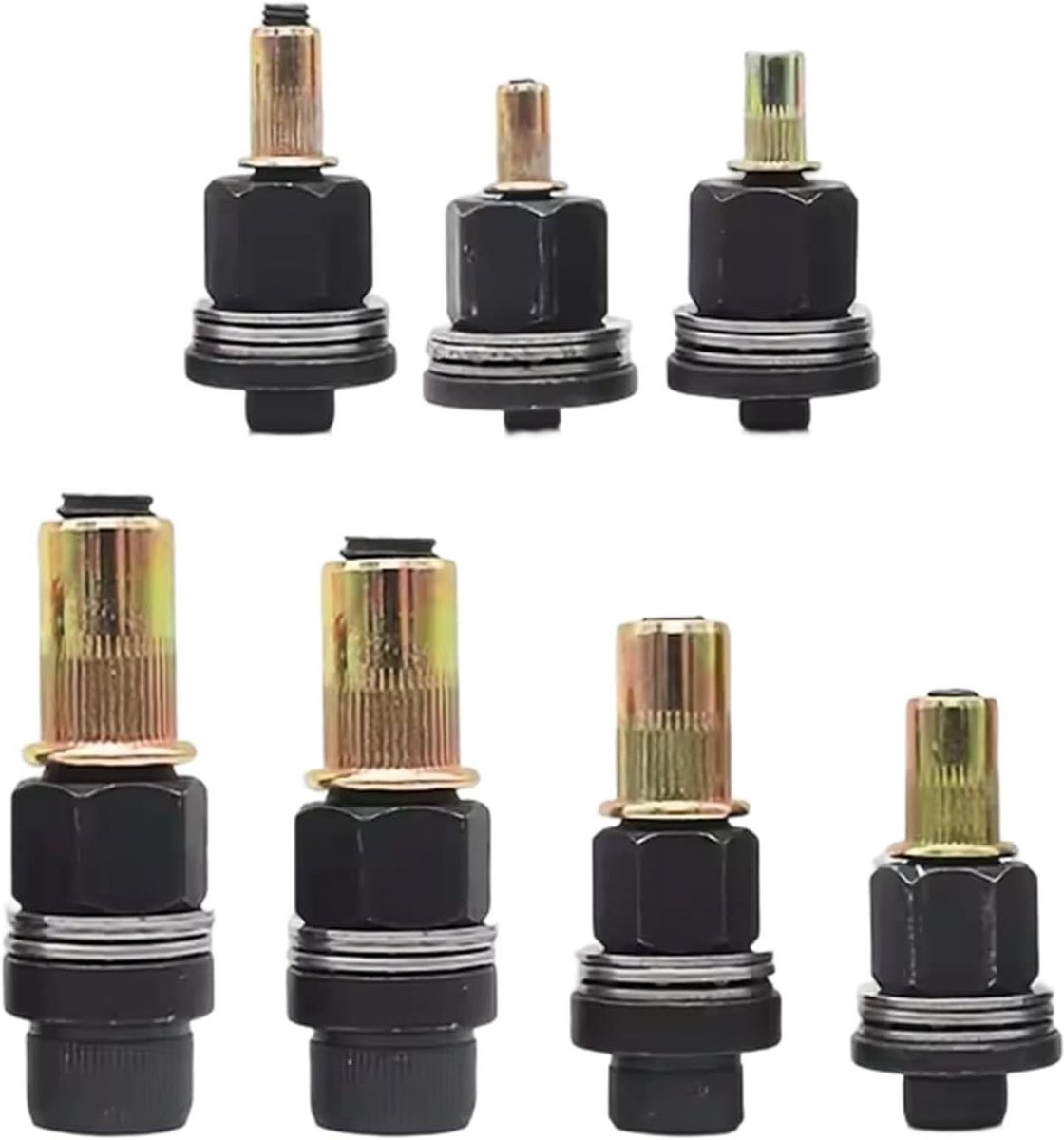 Moer Gereedschap Set - Steeksleutel Set - Bevestigen Metalen - Dubbele Modus Gebruik - 7 Delig - Staal