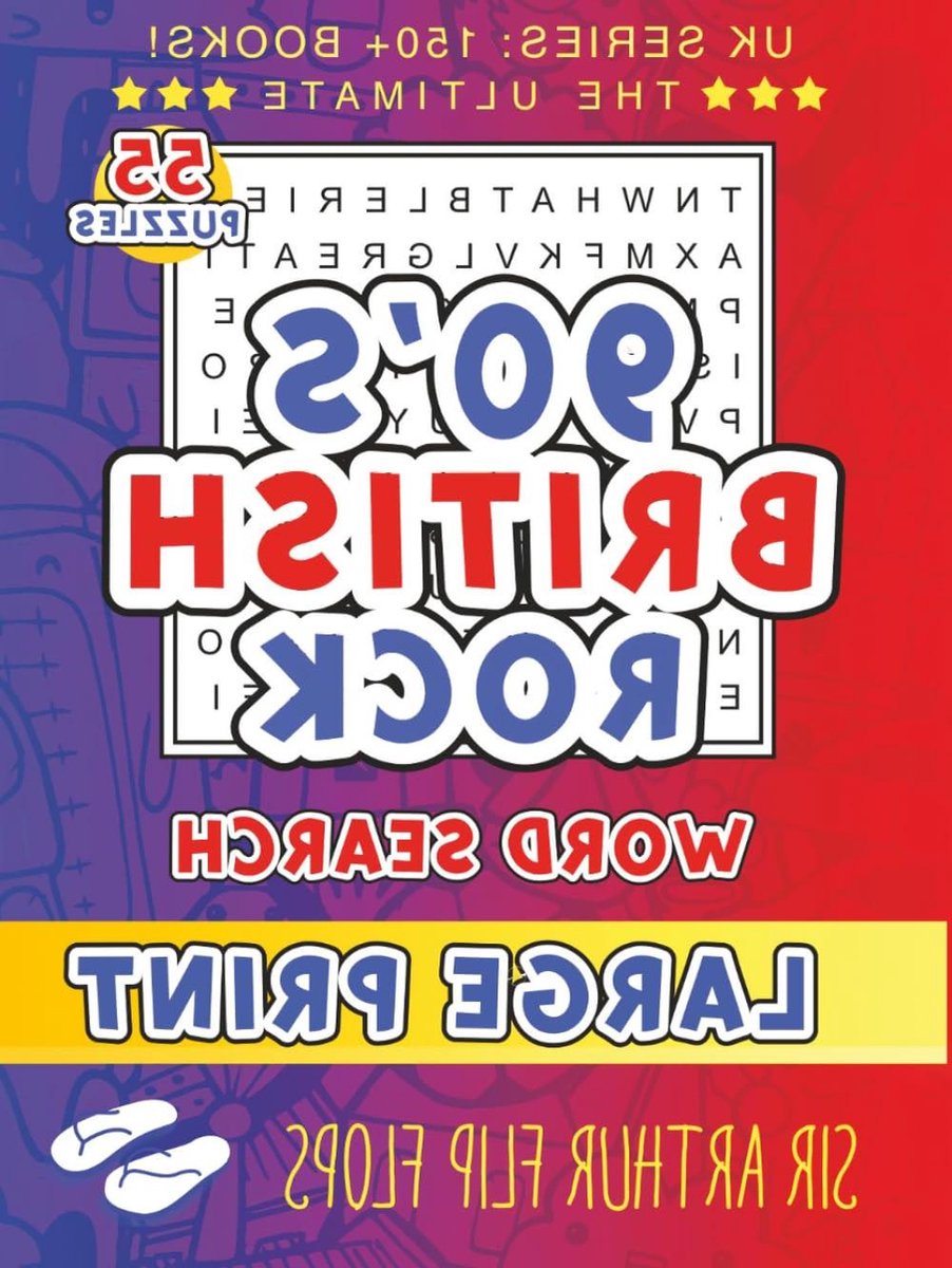 Zoekpuzzel Boek - Grote letters - Ontspannend Puzzelen - Thema Britse Rock - 21x28 cm - Niet gespecificeerd