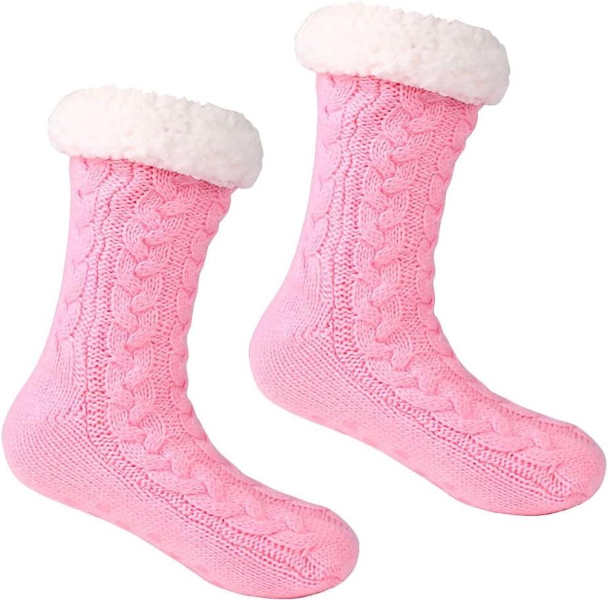 Warme Sokken - Pantoffelsokken Stoppers - Comfort Binnen - Antislip Studs - Universele Maat - Meerdere Kleuren