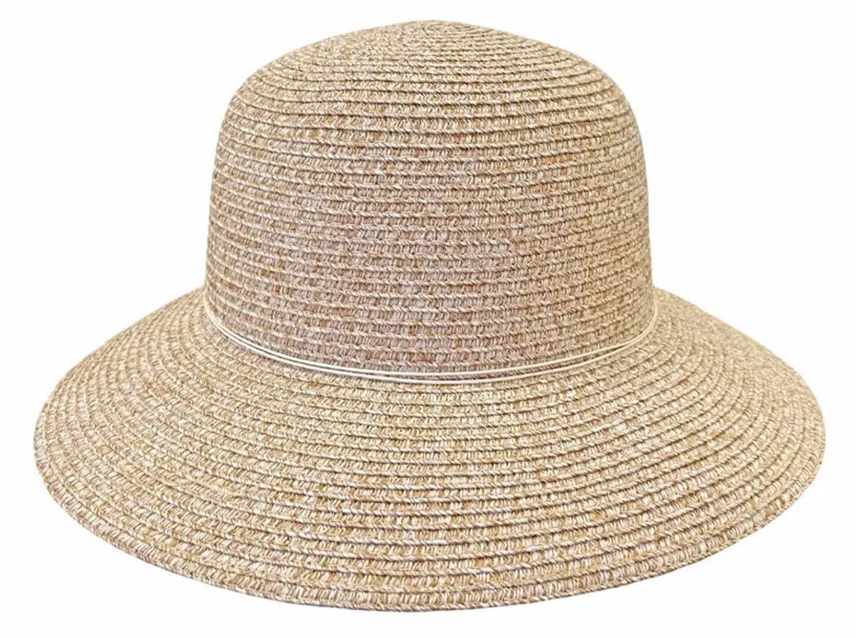 Bucket Hat Dames - Lacey Strandhoed Opvouwbaar - UV Werend UPF50+ - Brede Rand 8 cm - Maat: M-L: 57 cm - Tarwe